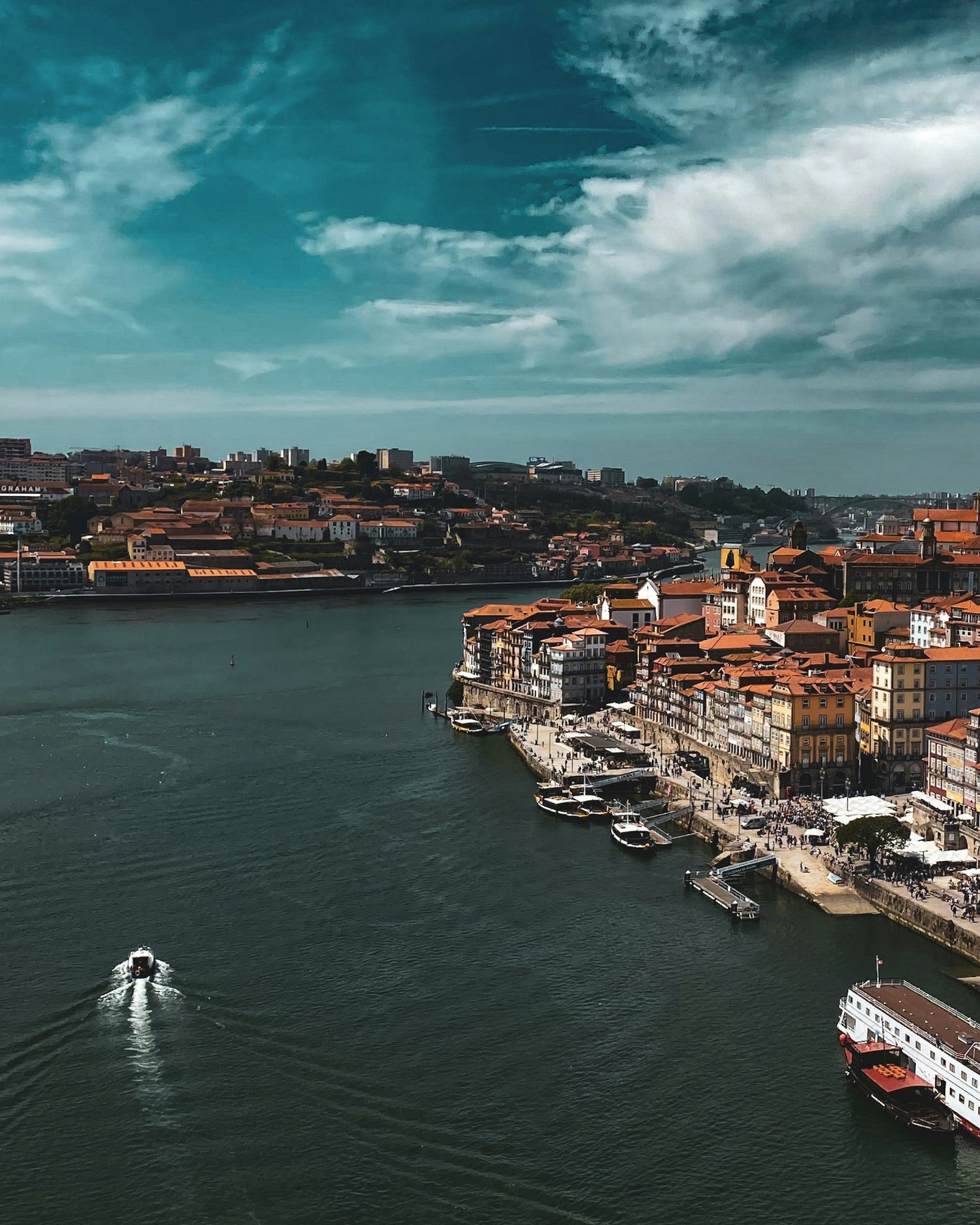 Porto waterfront on the Douro river